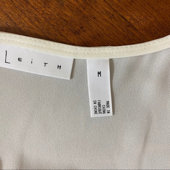 Leith white fringed top/cover-up size medium - Picture 5 of 8